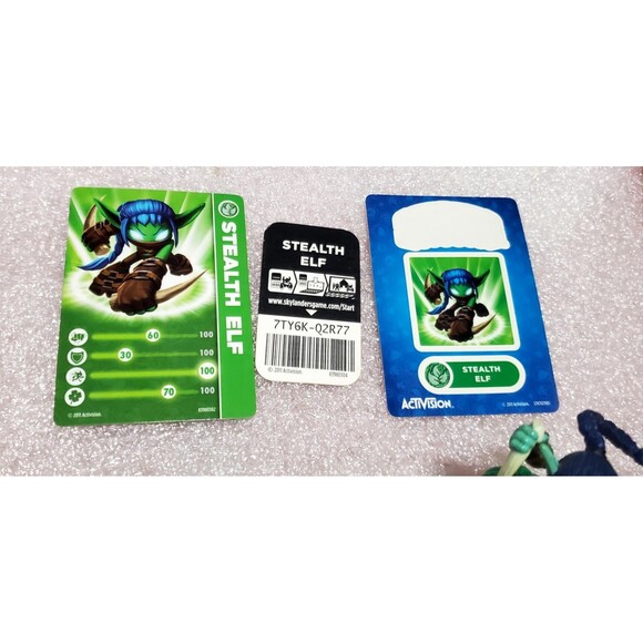 Skylander Spyro's Adventure Stealth Elf Figure With Card & Sticker - Picture 3 of 11